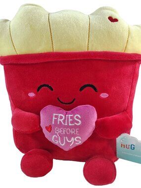 New With Tags Hug Me French Fries "Fries Before Guys" 12" Plushie From Walgreens